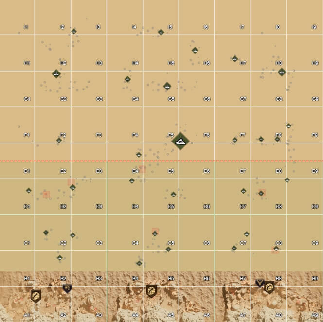 Deep Desert Titanium Ore Location July 23 - July 30 2025